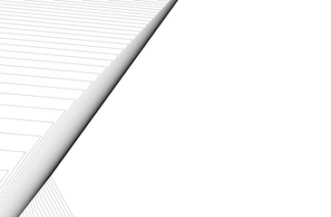 Abstract lines background 3d drawing