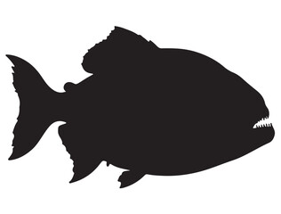 PIRANA FISH SILHOUETTE