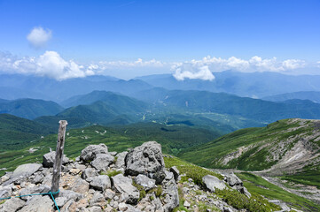日本北アルプスの乗鞍岳