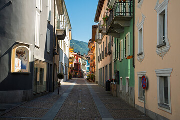 Bunte Häuser in Ascona