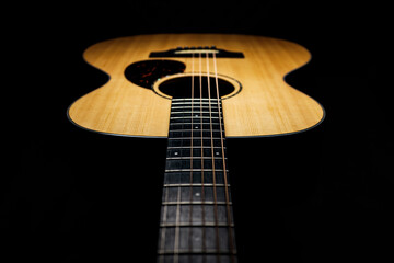 acoustic guitar close up
