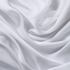 Fototapeta premium White fabric draped in soft folds (1)