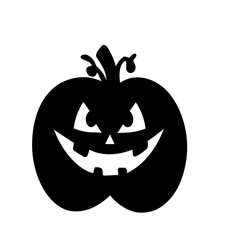 Cute halloween pumpkin face