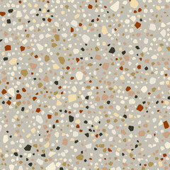 Abstract background with terrazzo style pattern design 