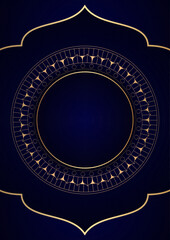 Elegant background with decorative circular frame