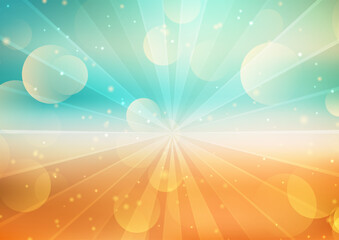 Abstract background with a defocussed beach themed 