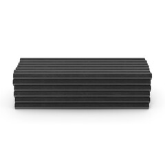 Stack of Steel I-Beams Isolated on Transparent Background