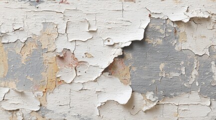 Obraz premium Peeling paint on a weathered wall