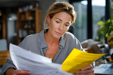 Best Job Candidate Concept, HR Professional Reviewing Recruitment Documents, Leadership, Team Management, Success in Business