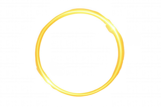 Radiant Golden Ring of Light with Glowing Edges and Subtle Streaks Against a Dark Void