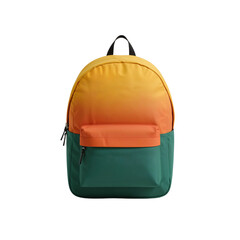 Stylish and modern colorful backpack showcasing vibrant gradients against a transparent backdrop