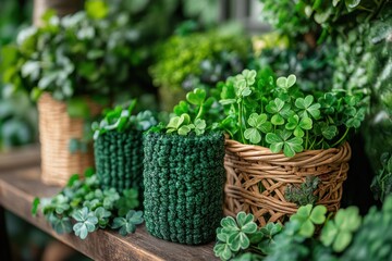 Colorful St. Patrick&rsquo;s Day decorations reflecting Irish heritage and luck
