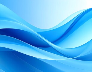 Obraz premium Abstract blue wavy background (2)