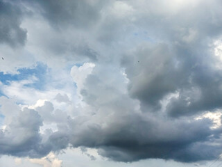 clouds in the sky,white,blue and grey color.