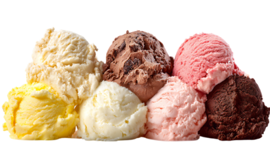 The competitiveness of different types of ice cream.