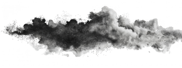 Abstract grayscale cloud formation