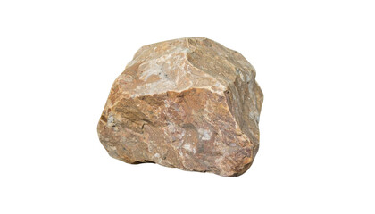 tan rock isolated on transparent background
