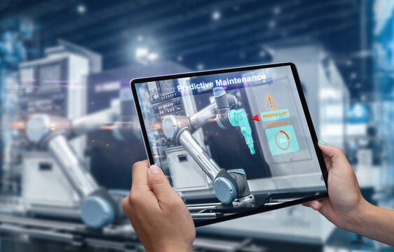 Predictive maintenance concept Engineer Using Augmented Reality (AR) Interface for Robotic Arm Maintenance in Smart Factory