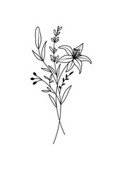 Lily May Birth Month Flower Bouquet