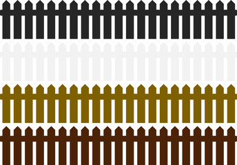 柵のグラフィック素材イラストセット