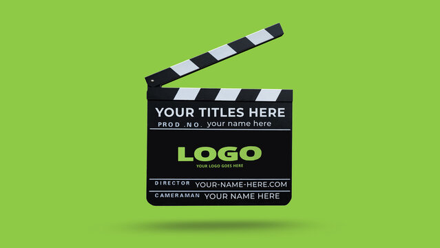 Movie Film Clapperboard Logo