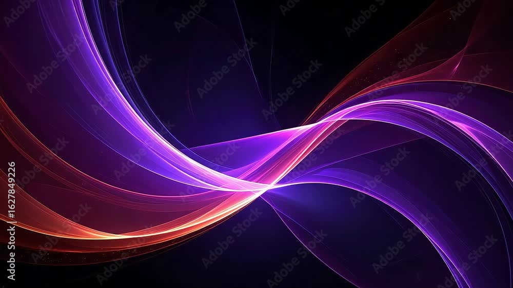 Poster abstract light streaks create dynamic waves with vibrant color gradients