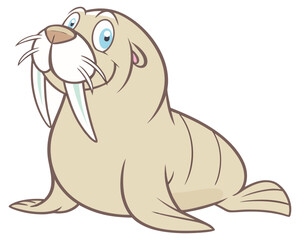 Obraz premium Realistic Walrus Vector Art - High Resolution Transparent Background