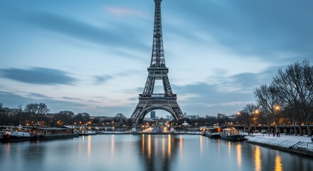 Obraz premium Parisian Tower at Dawn