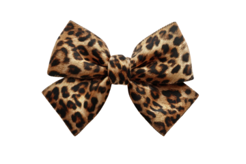 Leopard print bow,  large,  fabric,  fashion accessory