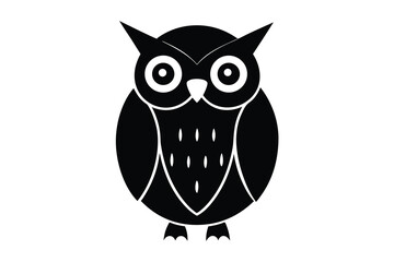 Obraz premium christmas owl vector icon