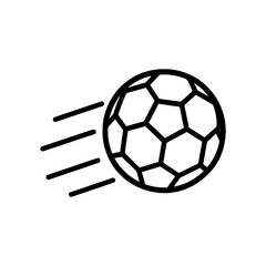 Fototapeta premium Dynamic illustration of a soccer ball in motion