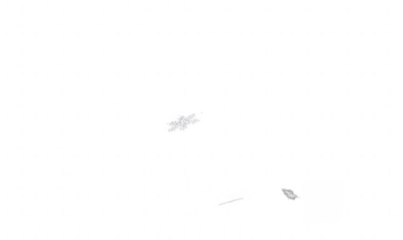 Abstract white splotches against black background