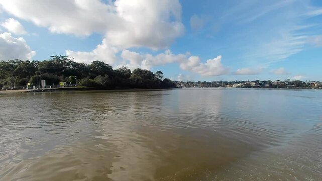 The River of Parramatta in the winter on a sunny day
