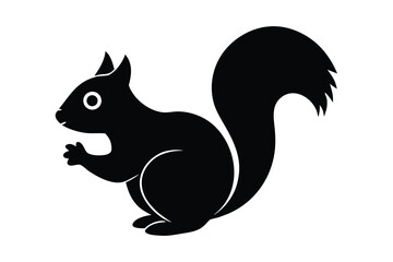 christmas squirrel vector icon