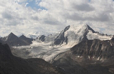 snow covered mountains