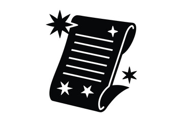 christmas wish list vector icon