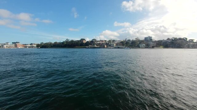 The River of Parramatta in the winter on a sunny day