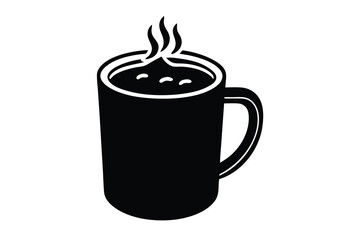hot cocoa mug vector icon