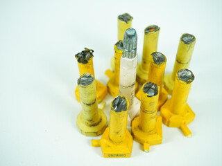 Secured containers with tamper-evident seals indicating protection and safe transit