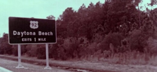 Sign in america in florida to daytona beach.