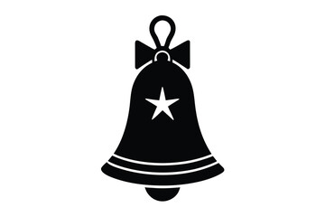 christmas bell vector icon