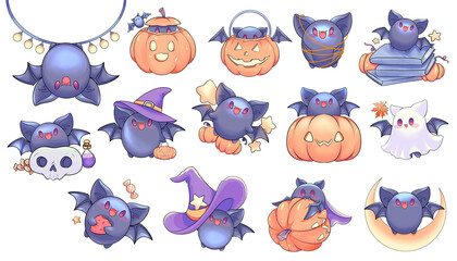 haloween chibi cartoon cute