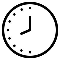 clock line icon