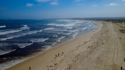 Praia de peniche vista drone