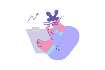 Defining and analyzing problems, marketing, business concept.