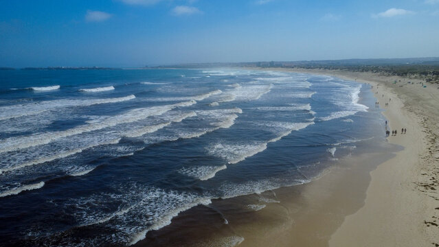 Praia de peniche vista drone