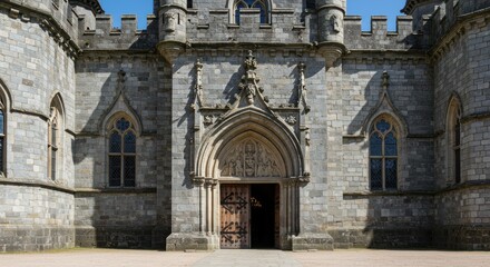 Stone castle entrance