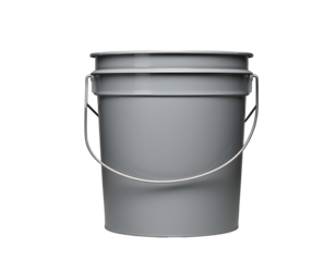 Gray Paint Bucket with Handle