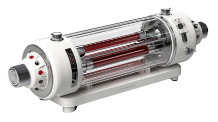 Modern Science Equipment: A detailed studio shot presents a cutting-edge piece of laboratory equipment, designed with precision and innovation.