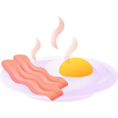 vector illustration of a breakfast
